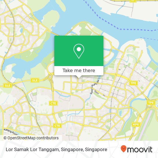 Lor Samak Lor Tanggam, Singapore map