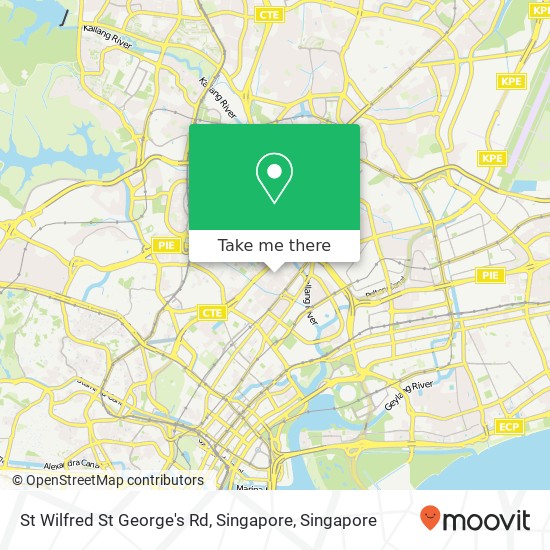 St Wilfred St George's Rd, Singapore map