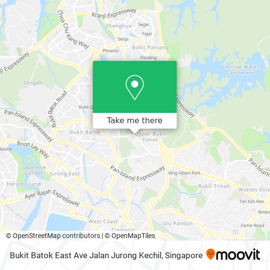 Bukit Batok East Ave Jalan Jurong Kechil map