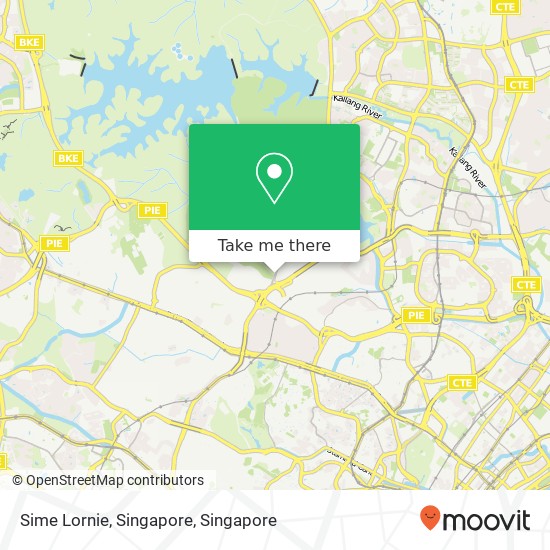 Sime Lornie, Singapore map