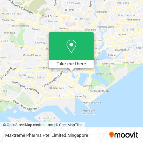 Maxtreme Pharma Pte. Limited map