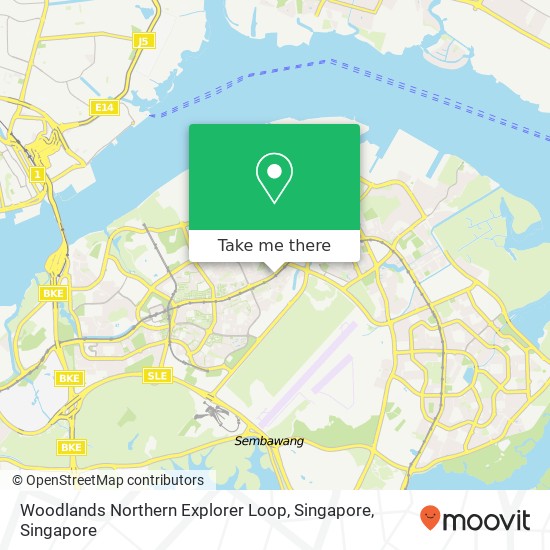 Woodlands Northern Explorer Loop, Singapore地图