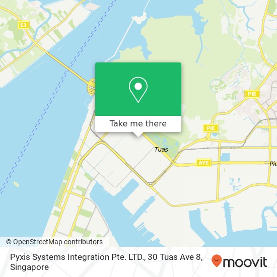 Pyxis Systems Integration Pte. LTD., 30 Tuas Ave 8 map