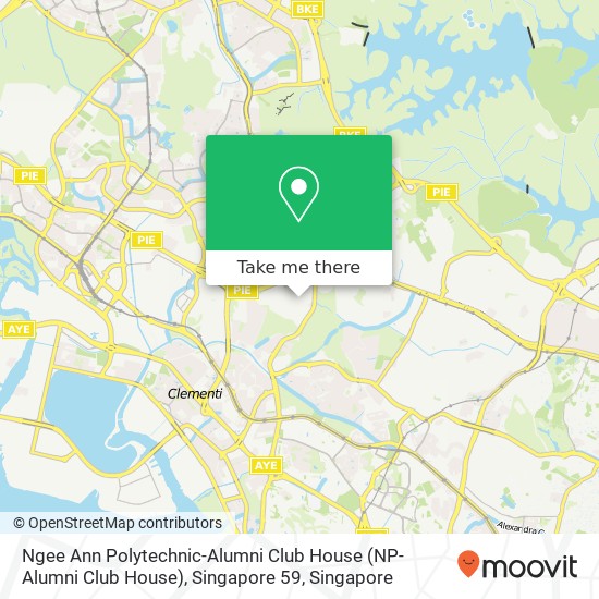 Ngee Ann Polytechnic-Alumni Club House (NP-Alumni Club House), Singapore 59 map