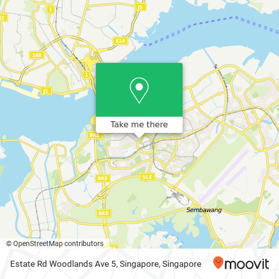 Estate Rd Woodlands Ave 5, Singapore map