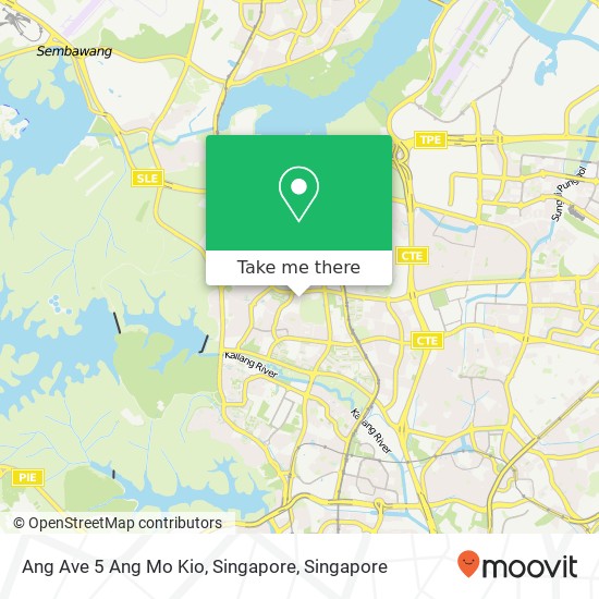 Ang Ave 5 Ang Mo Kio, Singapore map