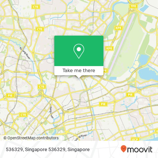 536329, Singapore 536329 map