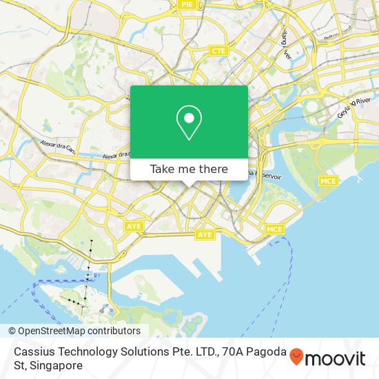 Cassius Technology Solutions Pte. LTD., 70A Pagoda St地图