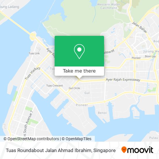 Tuas Roundabout Jalan Ahmad Ibrahim地图