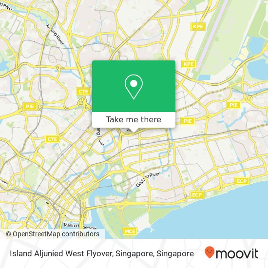 Island Aljunied West Flyover, Singapore map