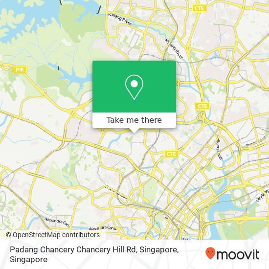 Padang Chancery Chancery Hill Rd, Singapore map