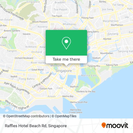 Raffles Hotel Beach Rd map