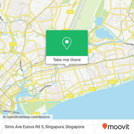 Sims Ave Eunos Rd 5, Singapura map