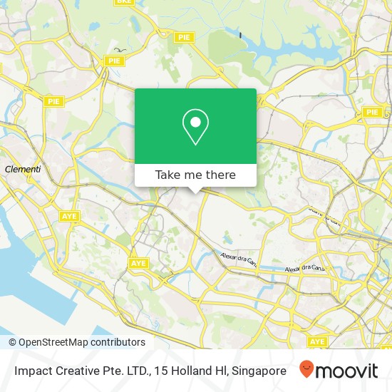 Impact Creative Pte. LTD., 15 Holland Hl地图