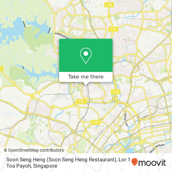 Soon Seng Heng (Soon Seng Heng Restaurant), Lor 1 Toa Payoh map