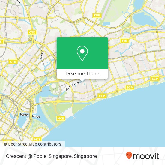 Crescent @ Poole, Singapore map