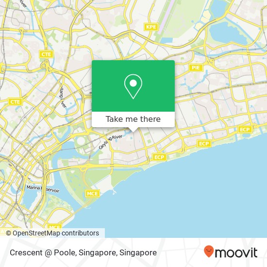 Crescent @ Poole, Singapore map