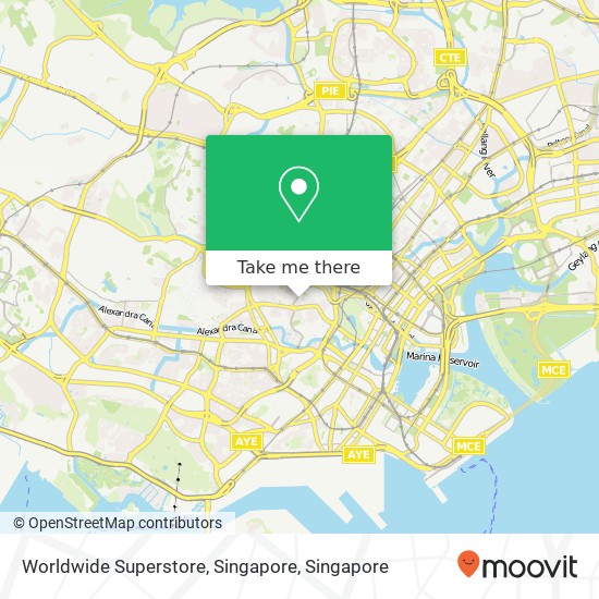 Worldwide Superstore, Singapore map