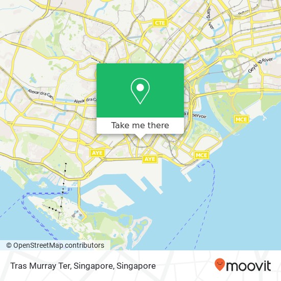 Tras Murray Ter, Singapore map