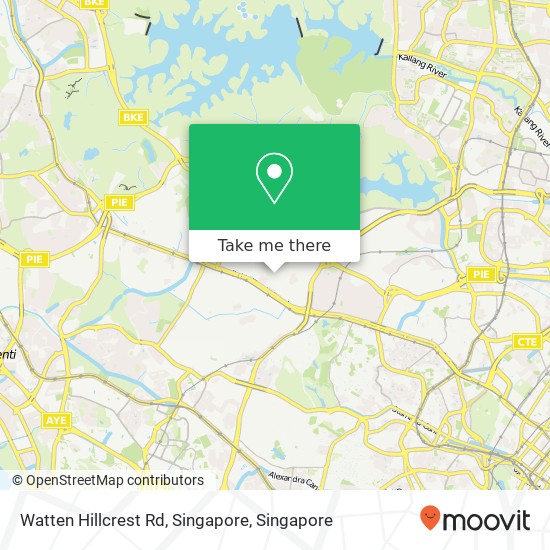 Watten Hillcrest Rd, Singapore地图