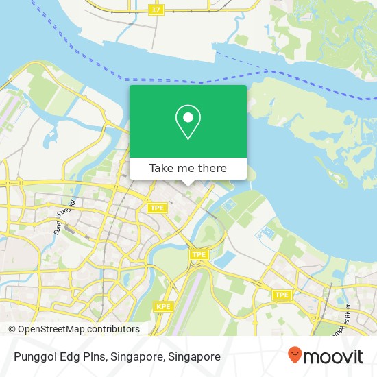 Punggol Edg Plns, Singapore map