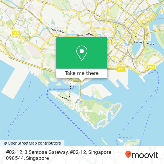 #02-12, 3 Sentosa Gateway, #02-12, Singapore 098544 map