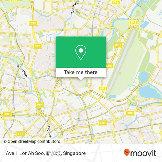 Ave 1 Lor Ah Soo, 新加坡地图