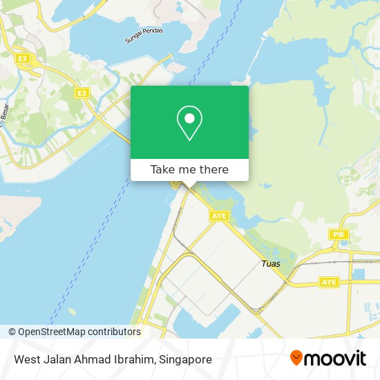 West Jalan Ahmad Ibrahim map