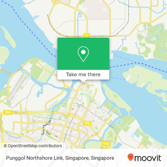 Punggol Northshore Link, Singapore map
