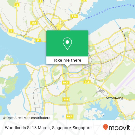 Woodlands St 13 Marsili, Singapore map