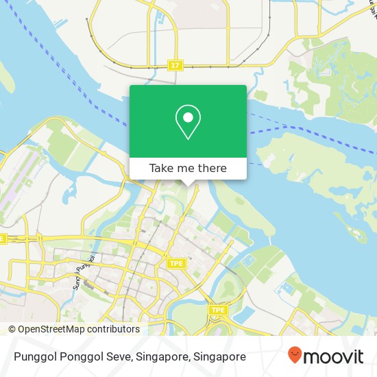 Punggol Ponggol Seve, Singapore map