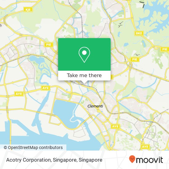 Acotry Corporation, Singapore map