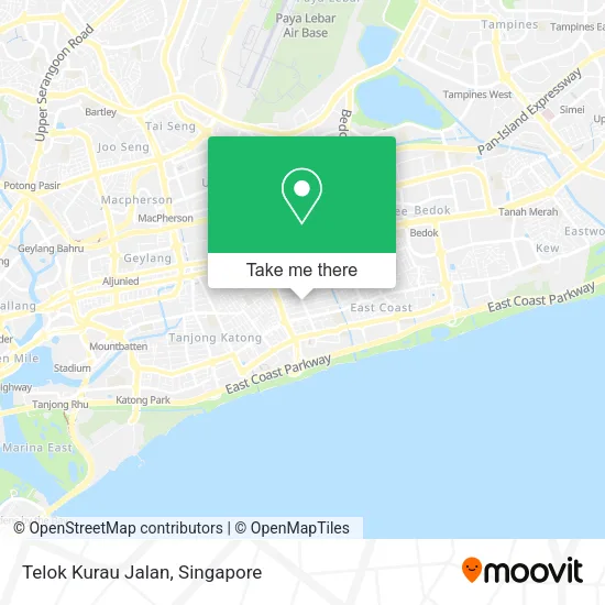 Telok Kurau Jalan map