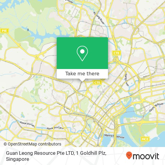 Guan Leong Resource Pte LTD, 1 Goldhill Plz map