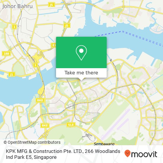 KPK MFG & Construction Pte. LTD., 266 Woodlands Ind Park E5 map