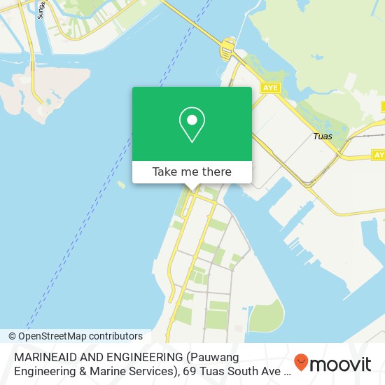 MARINEAID AND ENGINEERING (Pauwang Engineering & Marine Services), 69 Tuas South Ave 1 map
