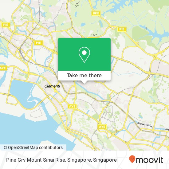 Pine Grv Mount Sinai Rise, Singapore地图