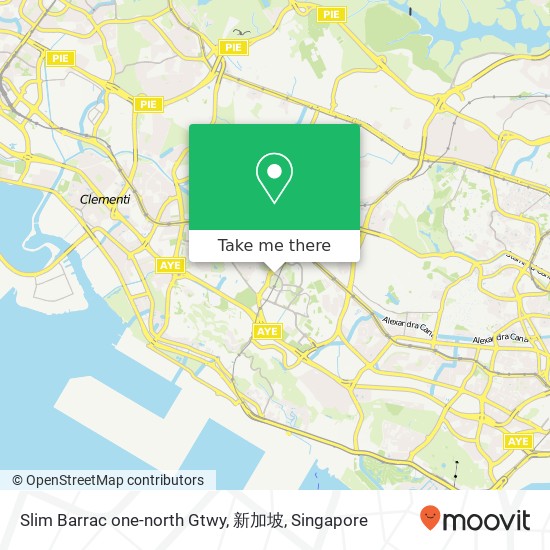 Slim Barrac one-north Gtwy, 新加坡 map