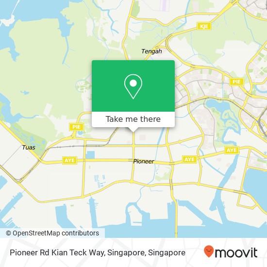 Pioneer Rd Kian Teck Way, Singapore map