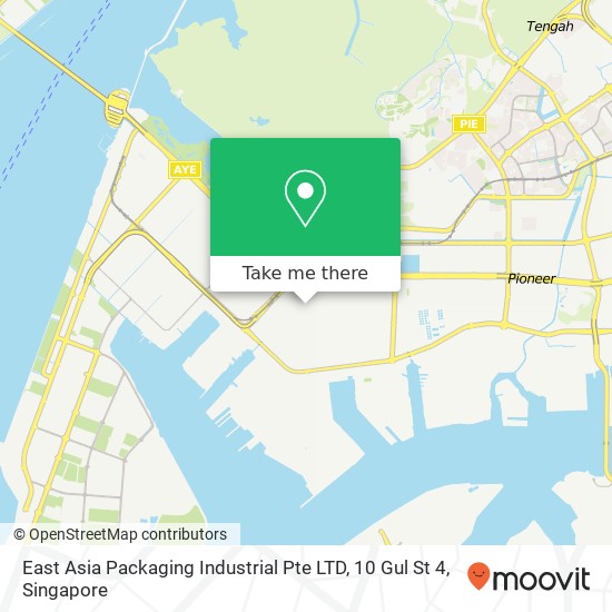 East Asia Packaging Industrial Pte LTD, 10 Gul St 4 map