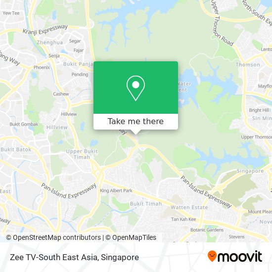 Zee TV-South East Asia map
