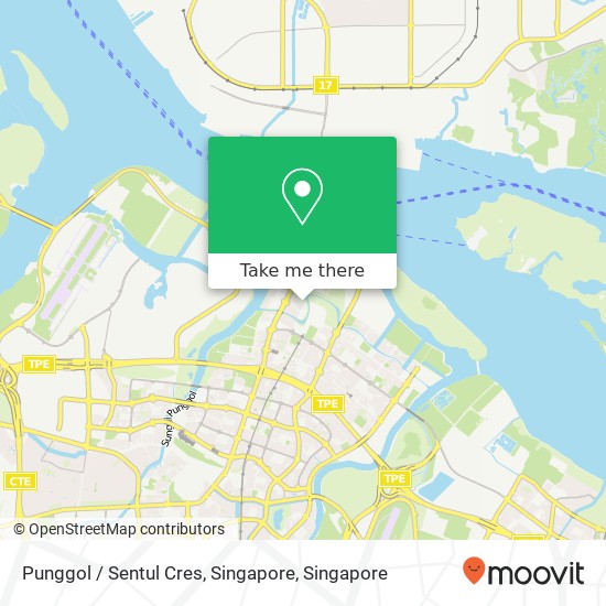 Punggol / Sentul Cres, Singapore map
