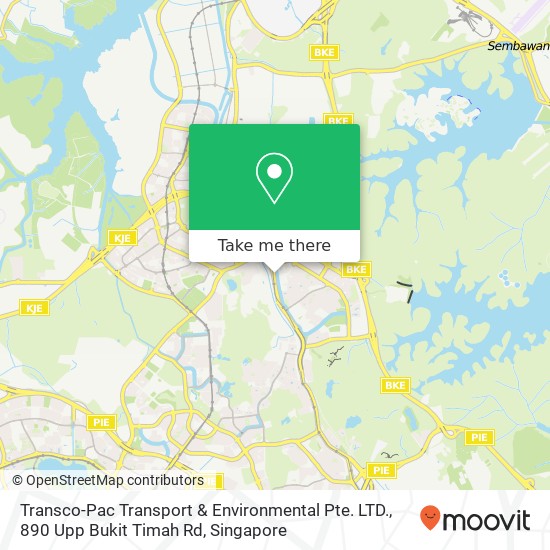 Transco-Pac Transport & Environmental Pte. LTD., 890 Upp Bukit Timah Rd map