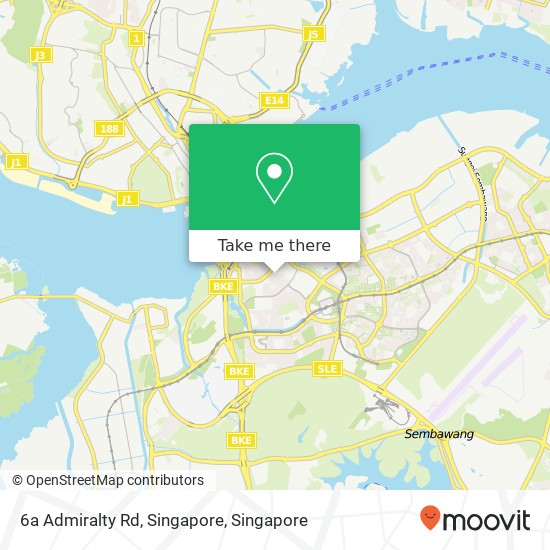 6a Admiralty Rd, Singapore地图