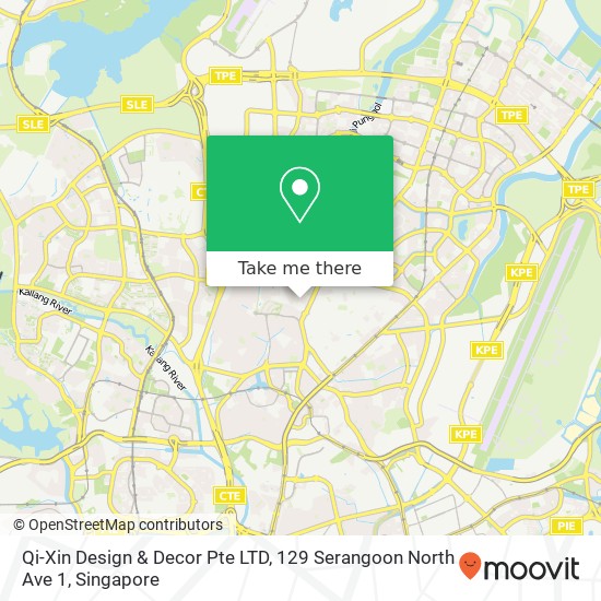 Qi-Xin Design & Decor Pte LTD, 129 Serangoon North Ave 1地图