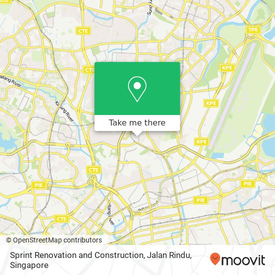 Sprint Renovation and Construction, Jalan Rindu map