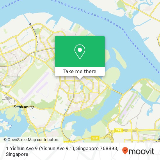 1 Yishun Ave 9 (Yishun Ave 9,1), Singapore 768893地图