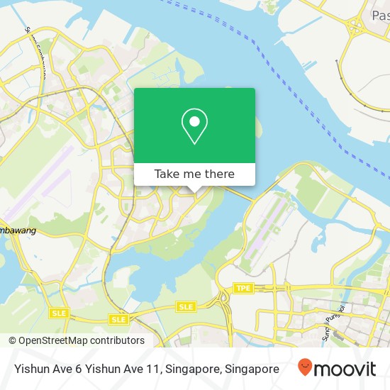 Yishun Ave 6 Yishun Ave 11, Singapore map