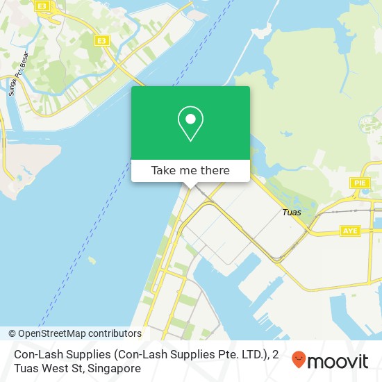 Con-Lash Supplies (Con-Lash Supplies Pte. LTD.), 2 Tuas West St地图