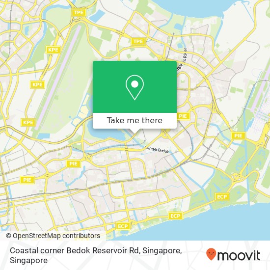 Coastal corner Bedok Reservoir Rd, Singapore地图